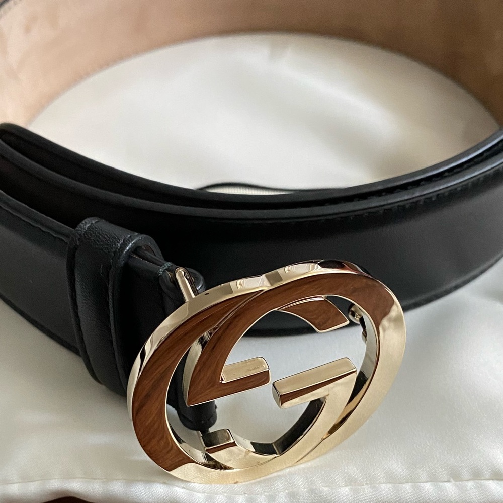 Authentic Gucci Belt with Interlocking G buckle